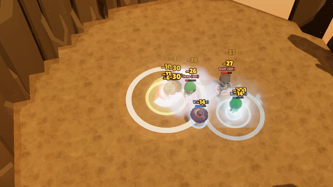 Drakeborne Arena: two teams of heroes fighting