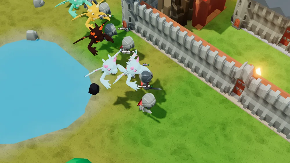 Dragons over the town square